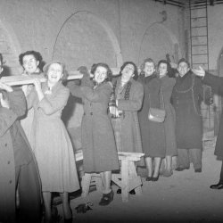 1066 And All That audition. The first theatrical show in the new Queen's Hall 26/3/1952 Credit: Part of the North Devon Journal Collection held by the North Devon Athenaeum