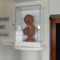 John Gay bust at the Queen's Theatre, Barnstaple